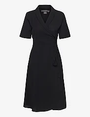 French Connection - ALEENA WRAP DRESS - black - 0