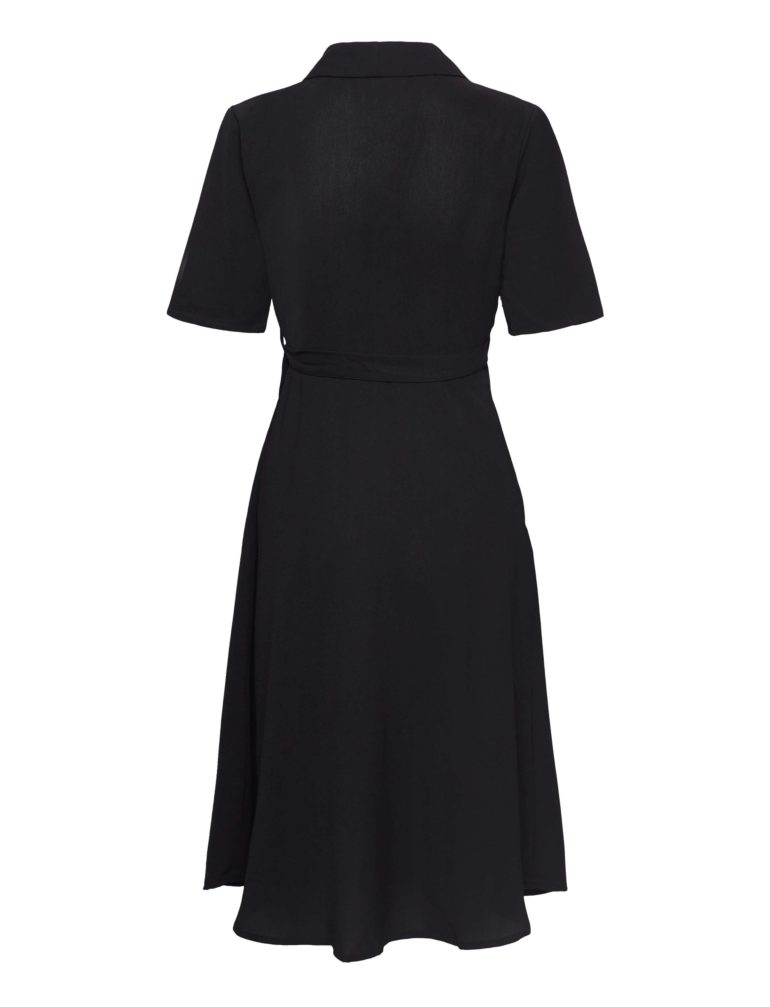 French Connection - ALEENA WRAP DRESS - black - 1