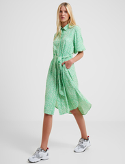 French Connection - CADIE DELPH DRAPE SHIRT DRS - summer dresses - poise green - 2