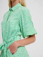 French Connection - CADIE DELPH DRAPE SHIRT DRS - summer dresses - poise green - 3