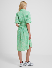 French Connection - CADIE DELPH DRAPE SHIRT DRS - summer dresses - poise green - 4