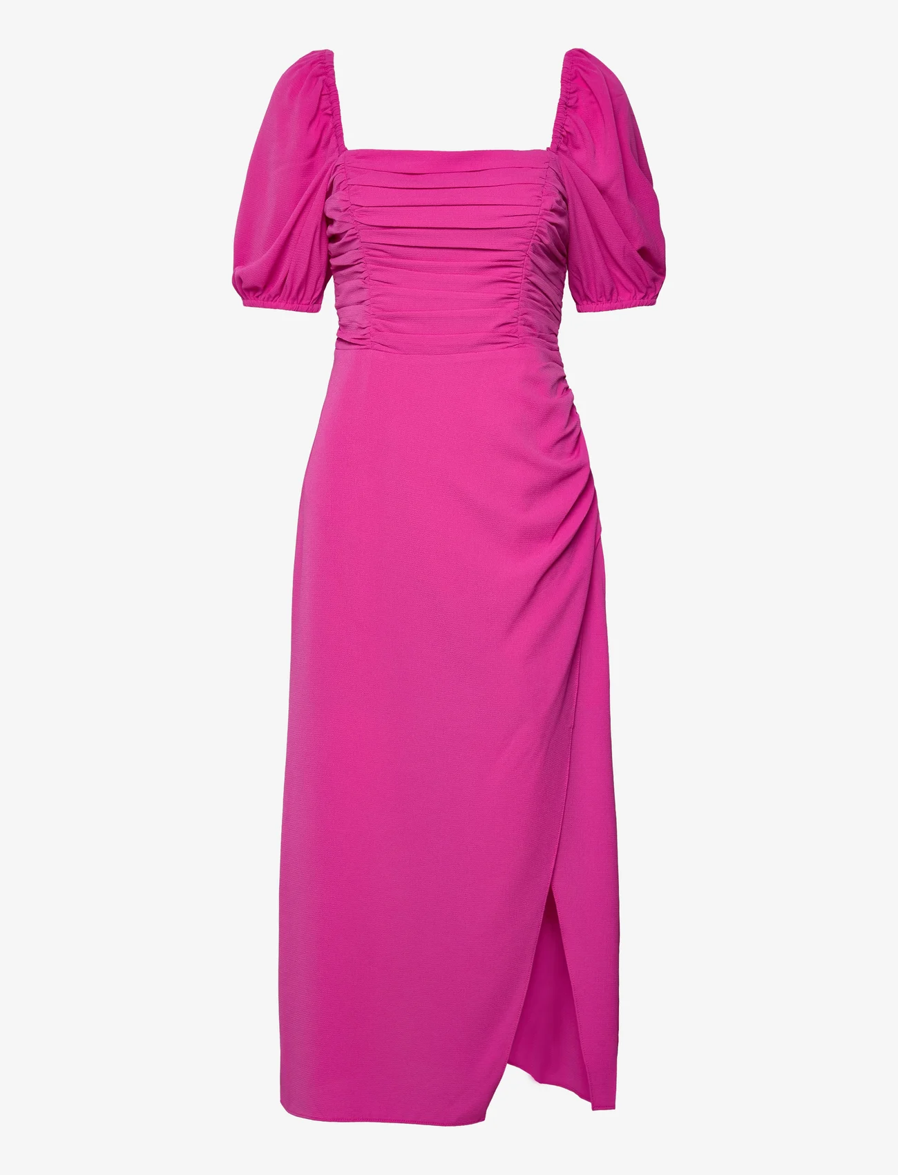 French Connection - AFINA VERONA RUCHED MIDI DRESS - wild rosa - 1
