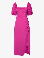 French Connection - AFINA VERONA RUCHED MIDI DRESS - wild rosa - 0