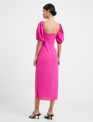 French Connection - AFINA VERONA RUCHED MIDI DRESS - wild rosa - 3