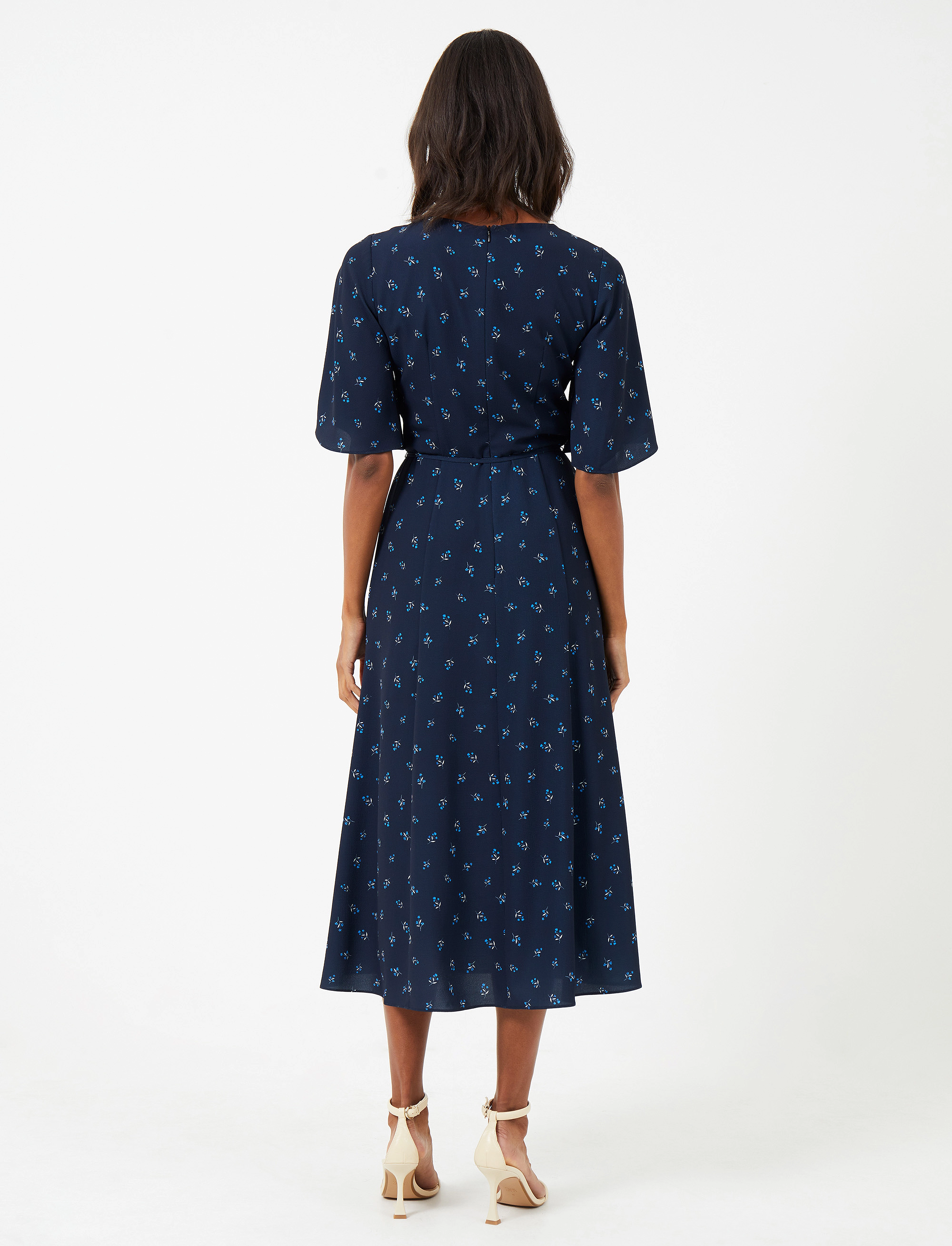 French Connection - CECILIA DEPLHINE MIDI DRESS - marine - 4