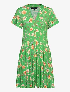 CAMILLE MEADOW V NECK DRESS, French Connection