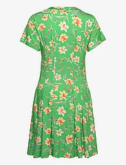 French Connection - CAMILLE MEADOW V NECK DRESS - summer dresses - poise green - 1