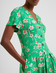 French Connection - CAMILLE MEADOW V NECK DRESS - summer dresses - poise green - 3