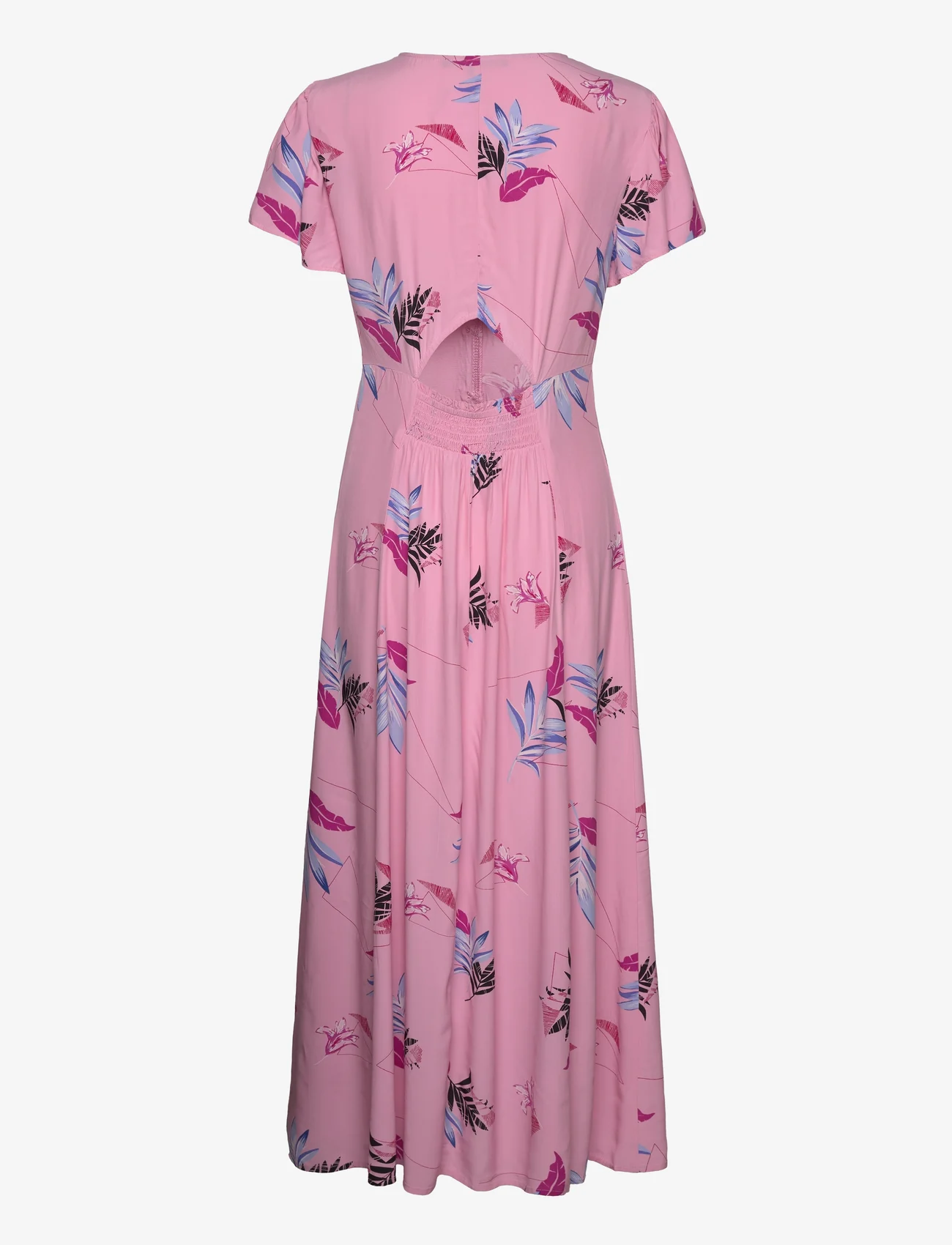 French Connection - EUGIE DELPH DRAPE V NECK DRESS - sukienki letnie - sea pink - 1
