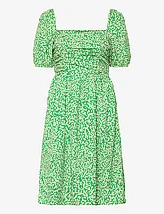 French Connection - CADIE VERONA SQ NK UK LEN DRES - summer dresses - poise green - 0
