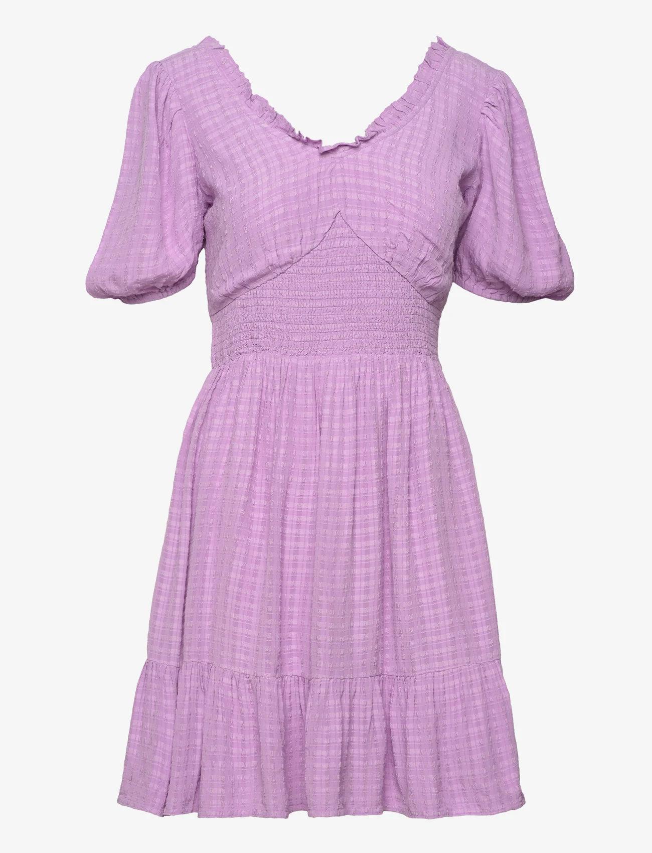 French Connection - BIRCH PUFF SLEEVE DRESS - summer dresses - sheer lilac - 0