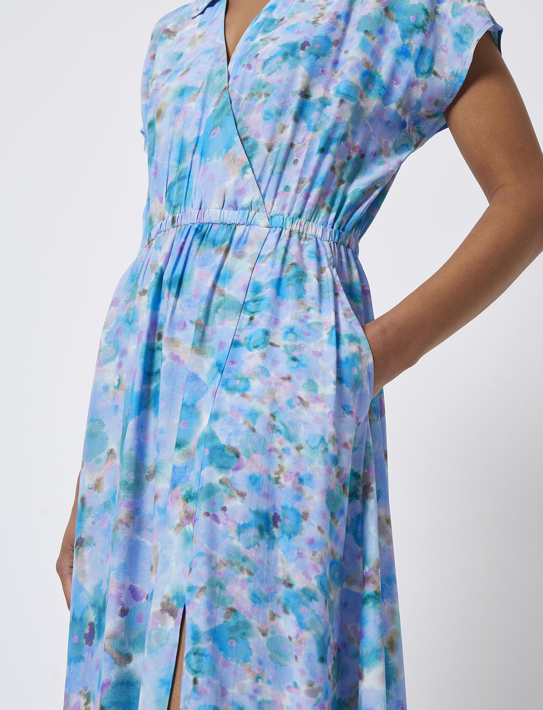 French connection floral wrap dress sales