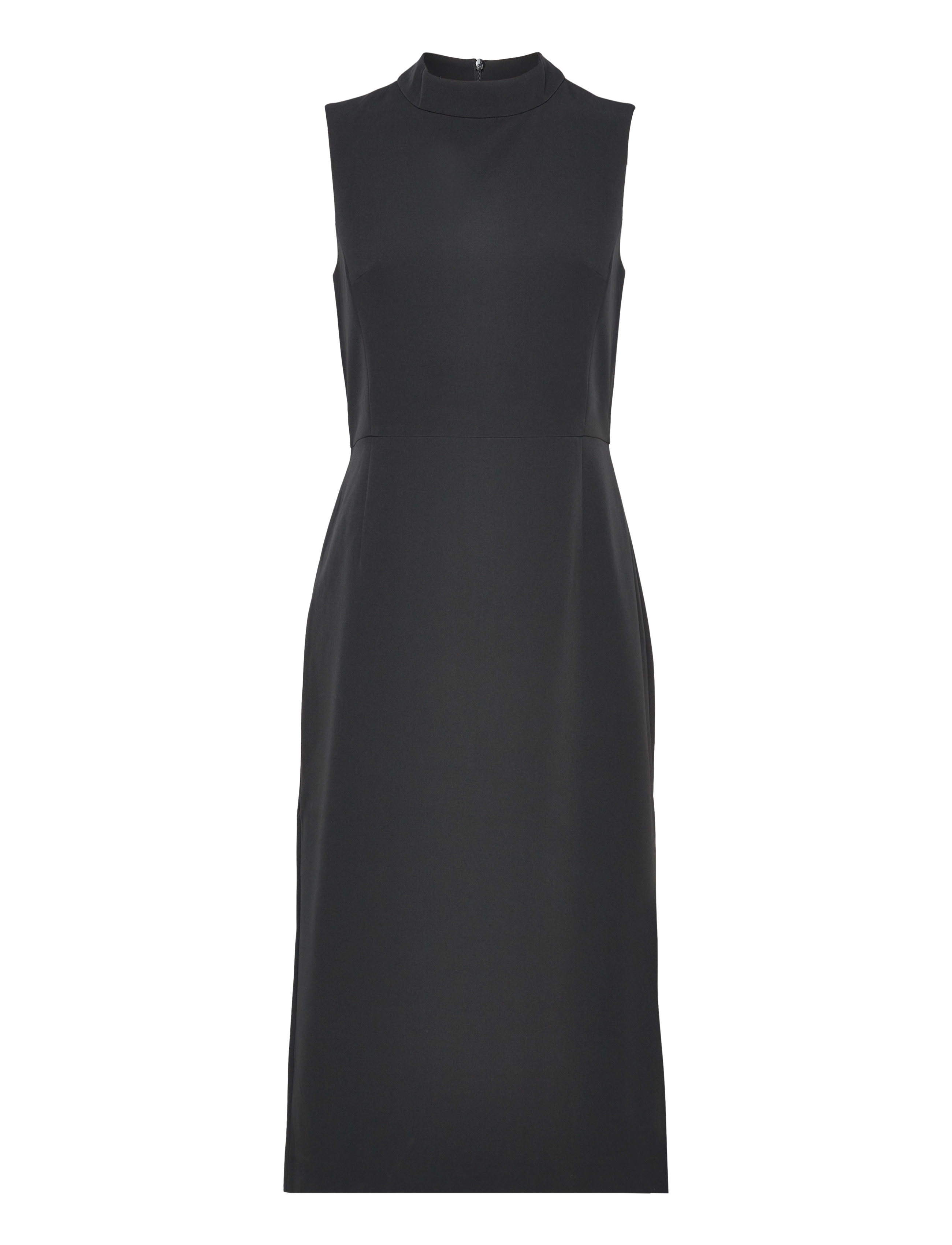 French Connection - ECHO CREPE MOCK NECK DRESS - blackout - 1