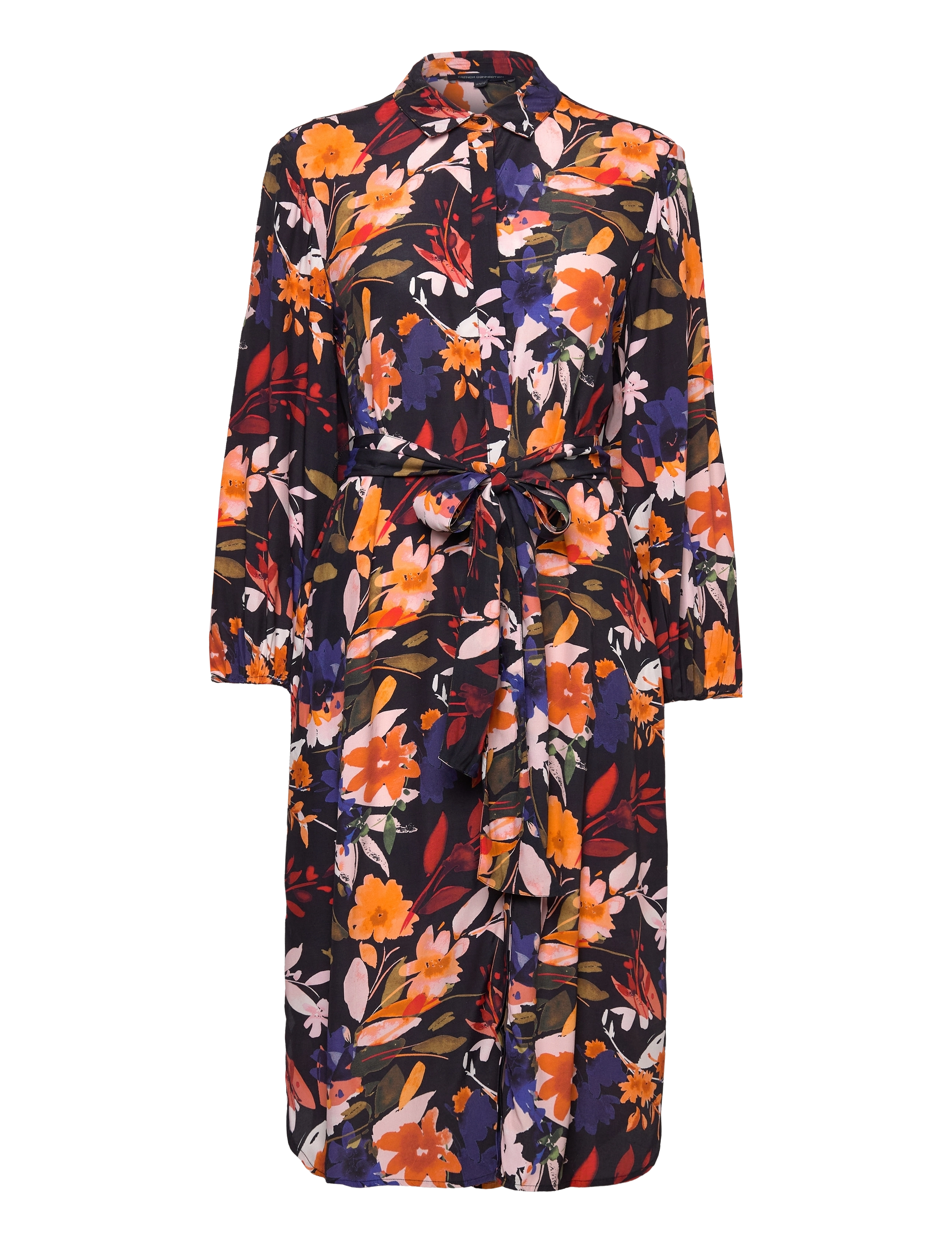 FRENCH CONNECTION Brook Delphine Shirt Kleid Schwarz - XS - Damen
