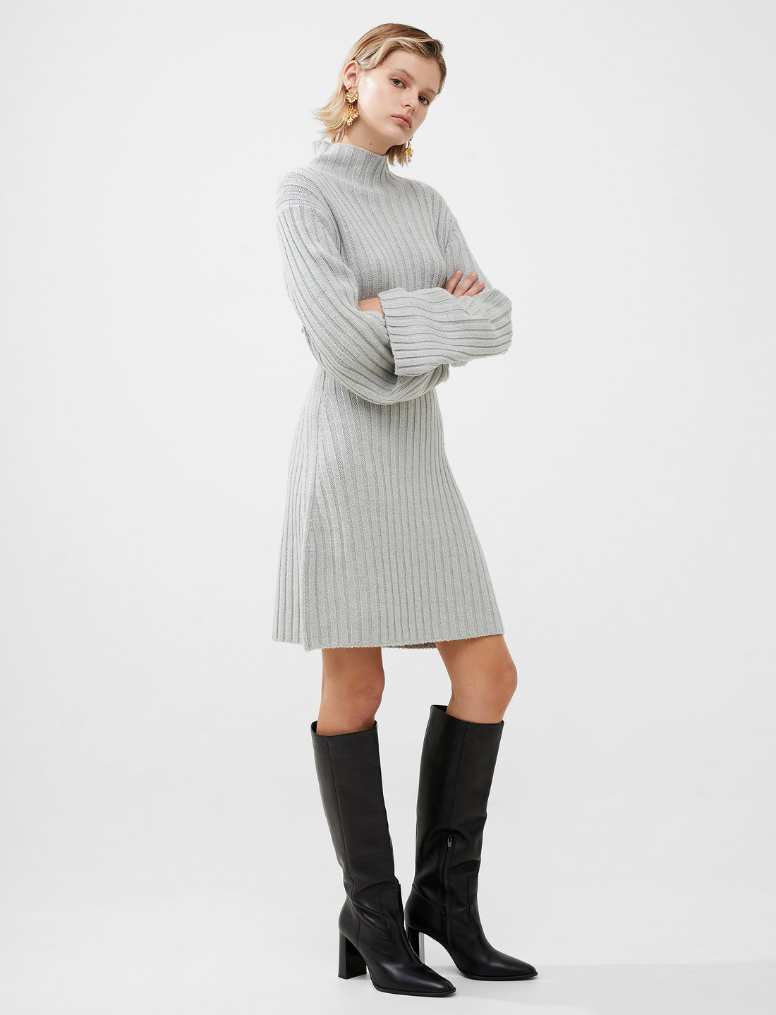 French connection top jumper dress