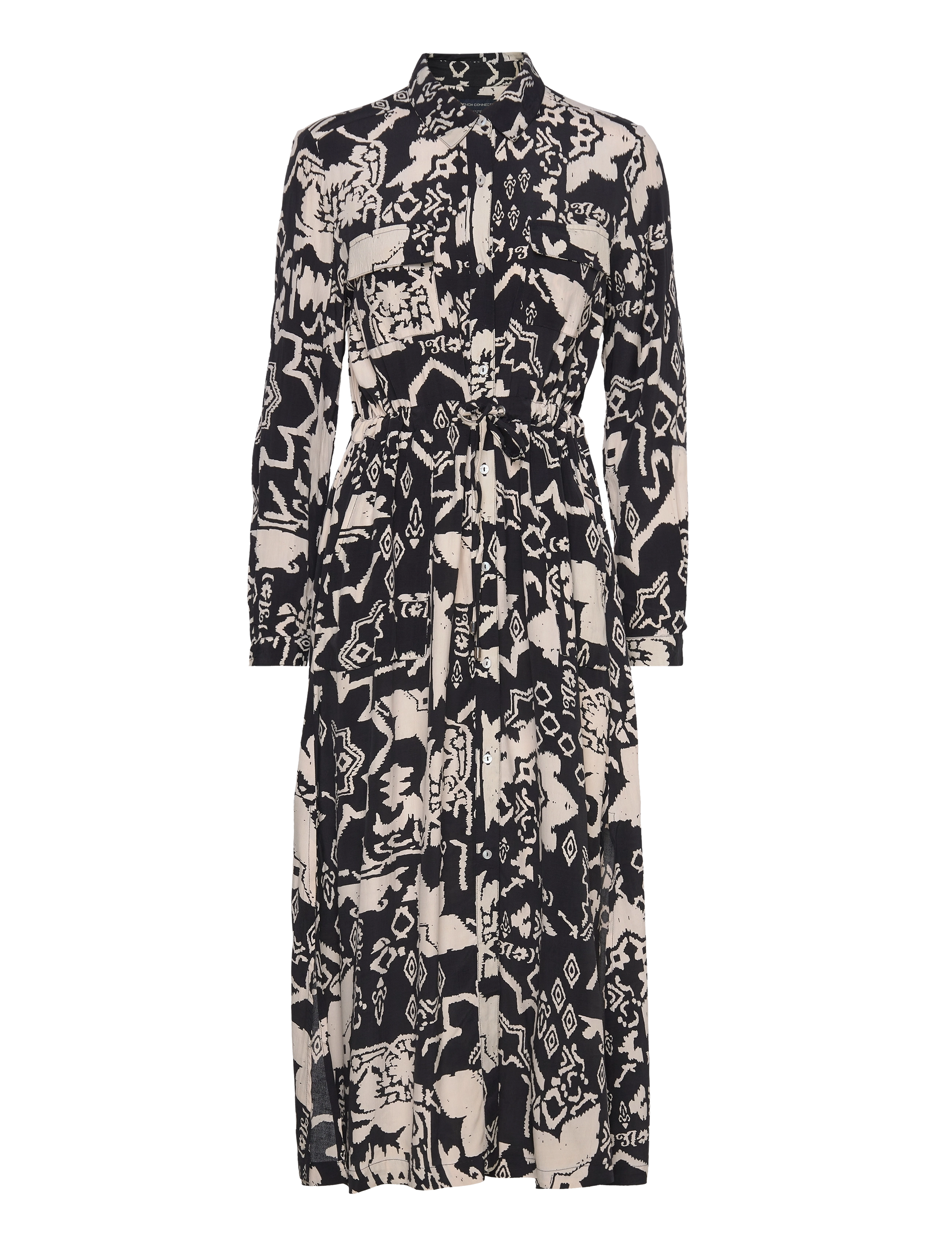 French Connection DEON DELPH DRAPE DRS - Kläder - BLACK/CREAM / black