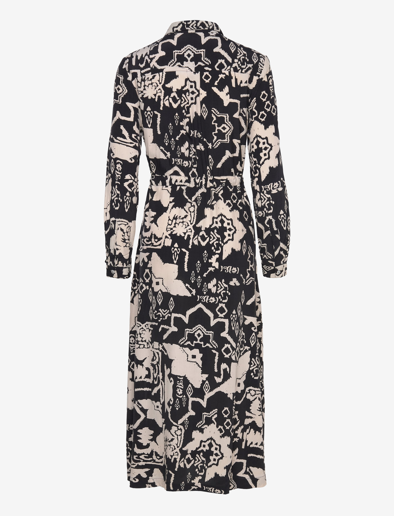 French Connection - DEON DELPH DRAPE DRS - hemdkleider - black/cream - 1