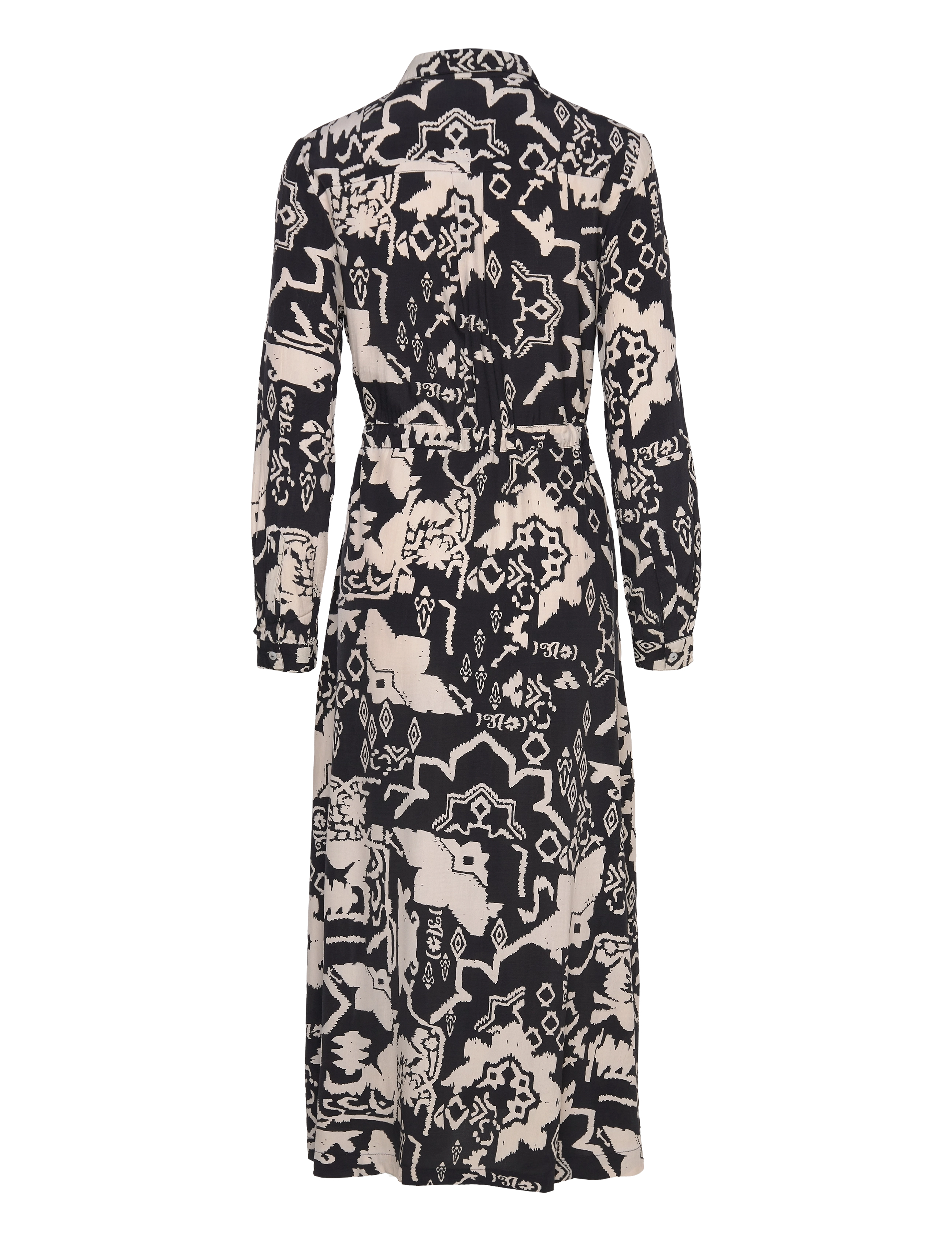 French Connection - DEON DELPH DRAPE DRS - särkkleidid - black/cream - 2