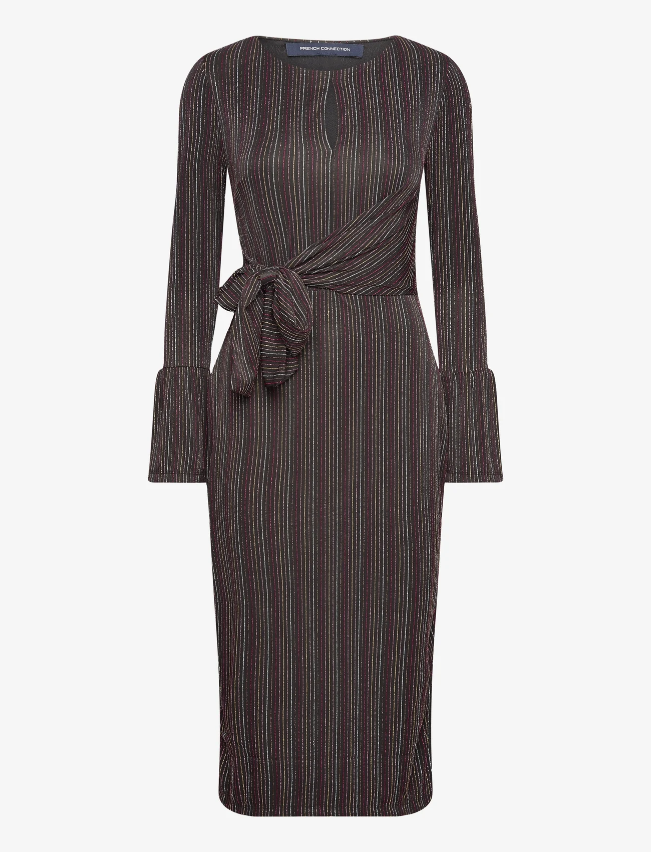 French Connection - PAULA KEYHOLE DRESS - odzież imprezowa w cenach outletowych - blackout multi - 0