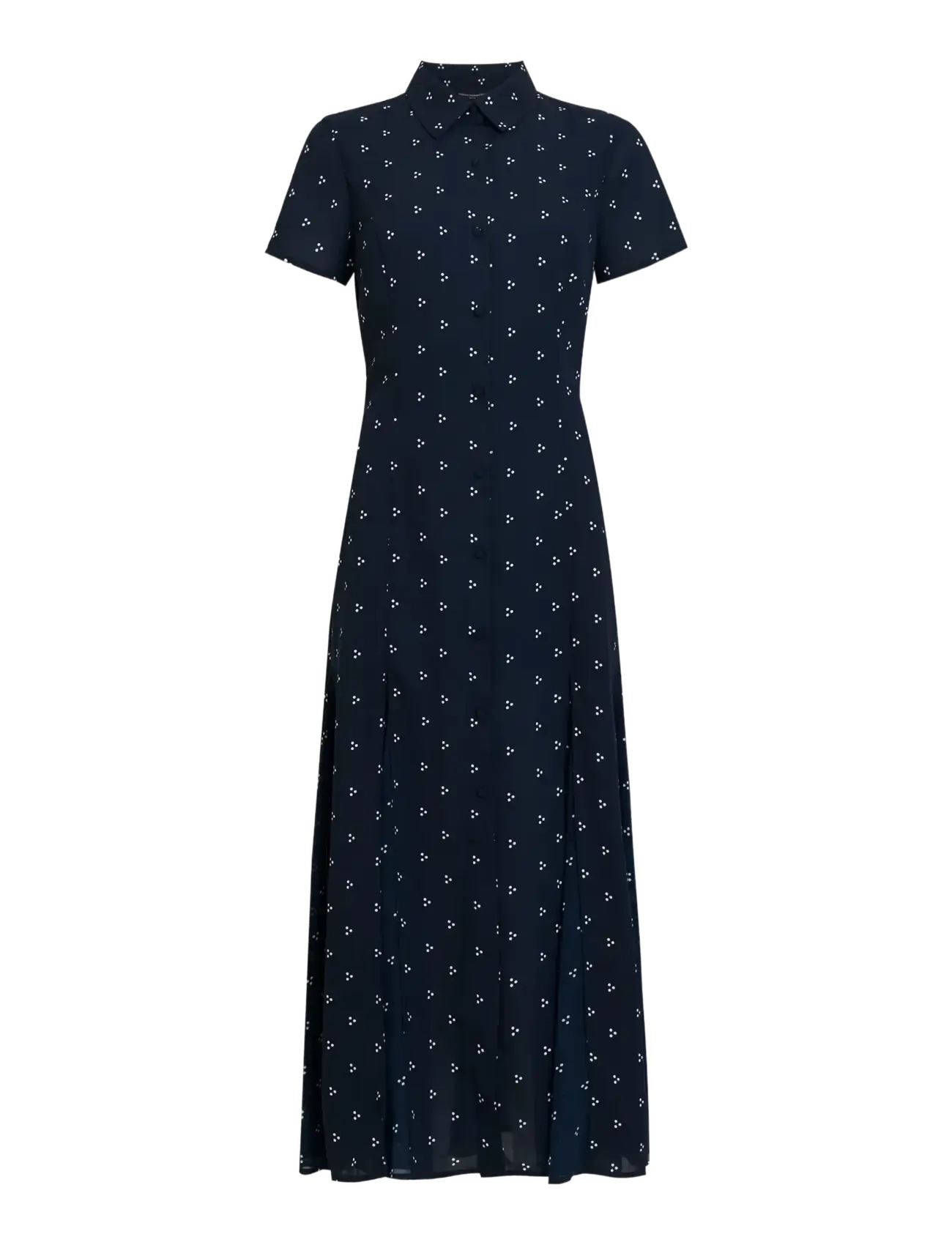 French Connection - LAINEY MILA GGT MIX MIDI SHIRT DRESS - sommarklänningar - new navy - 1