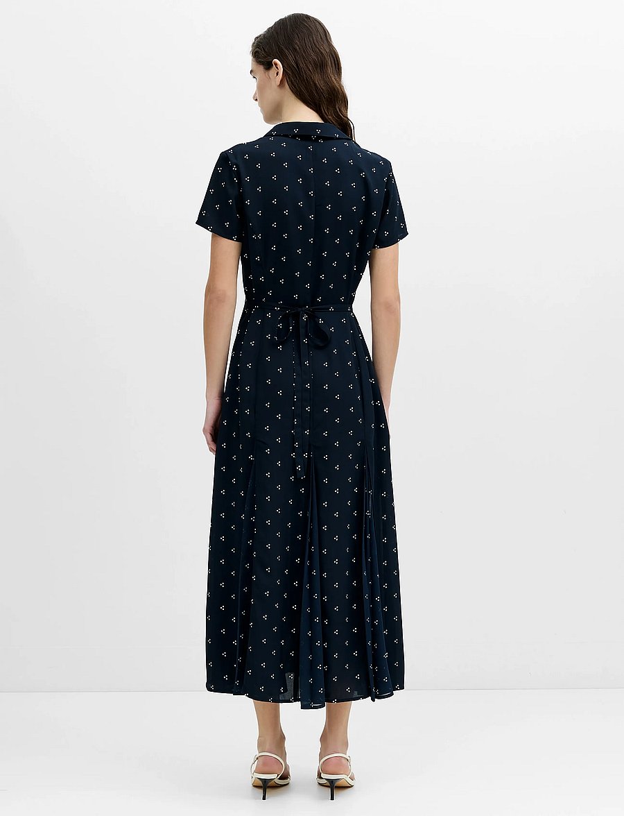 French Connection - LAINEY MILA GGT MIX MIDI SHIRT DRESS - sommarklänningar - new navy - 3