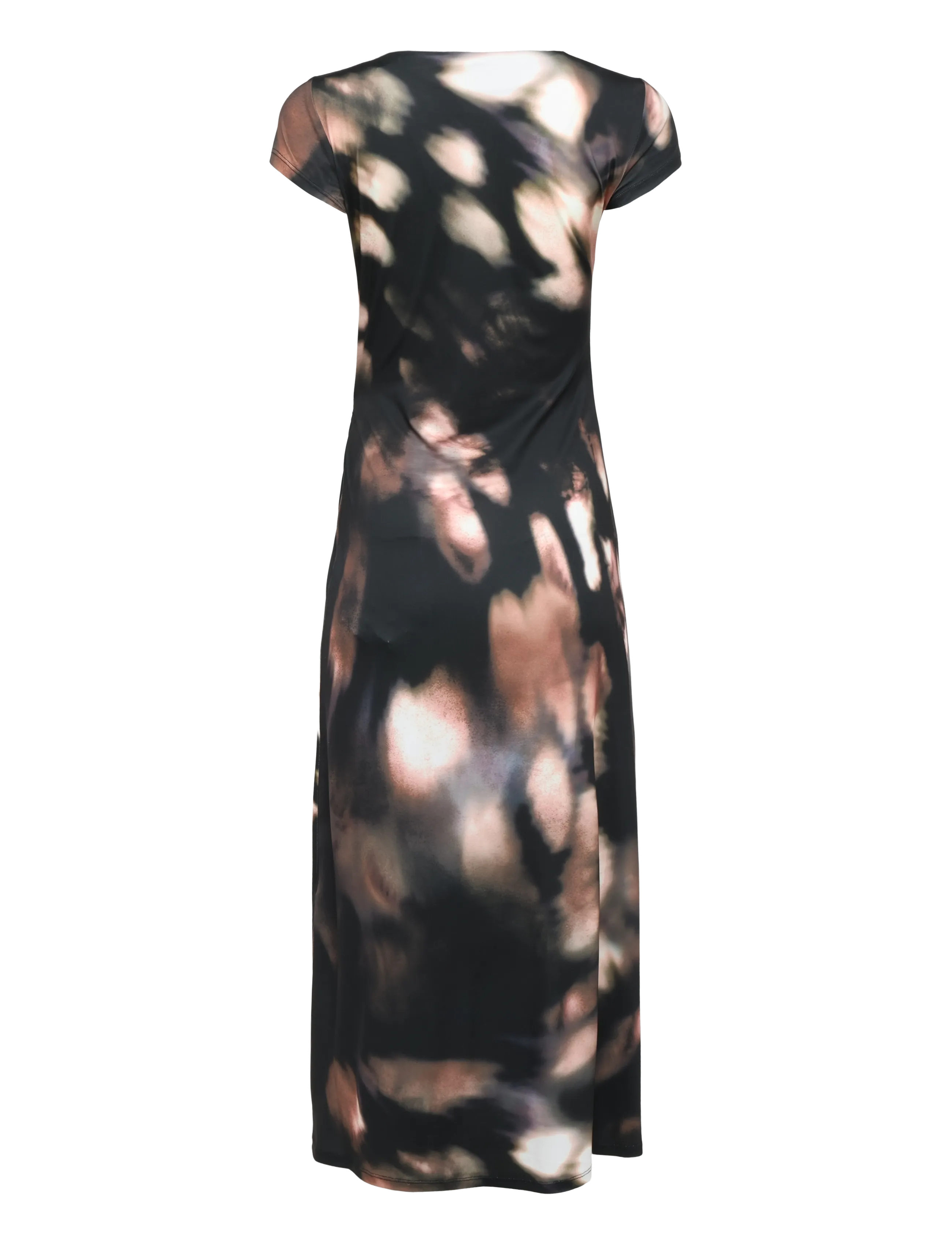French Connection - JOSEPHINE MAXINE JERSEY RUCHED MIDI DRESS - bodycon dresses - brown multi - 1