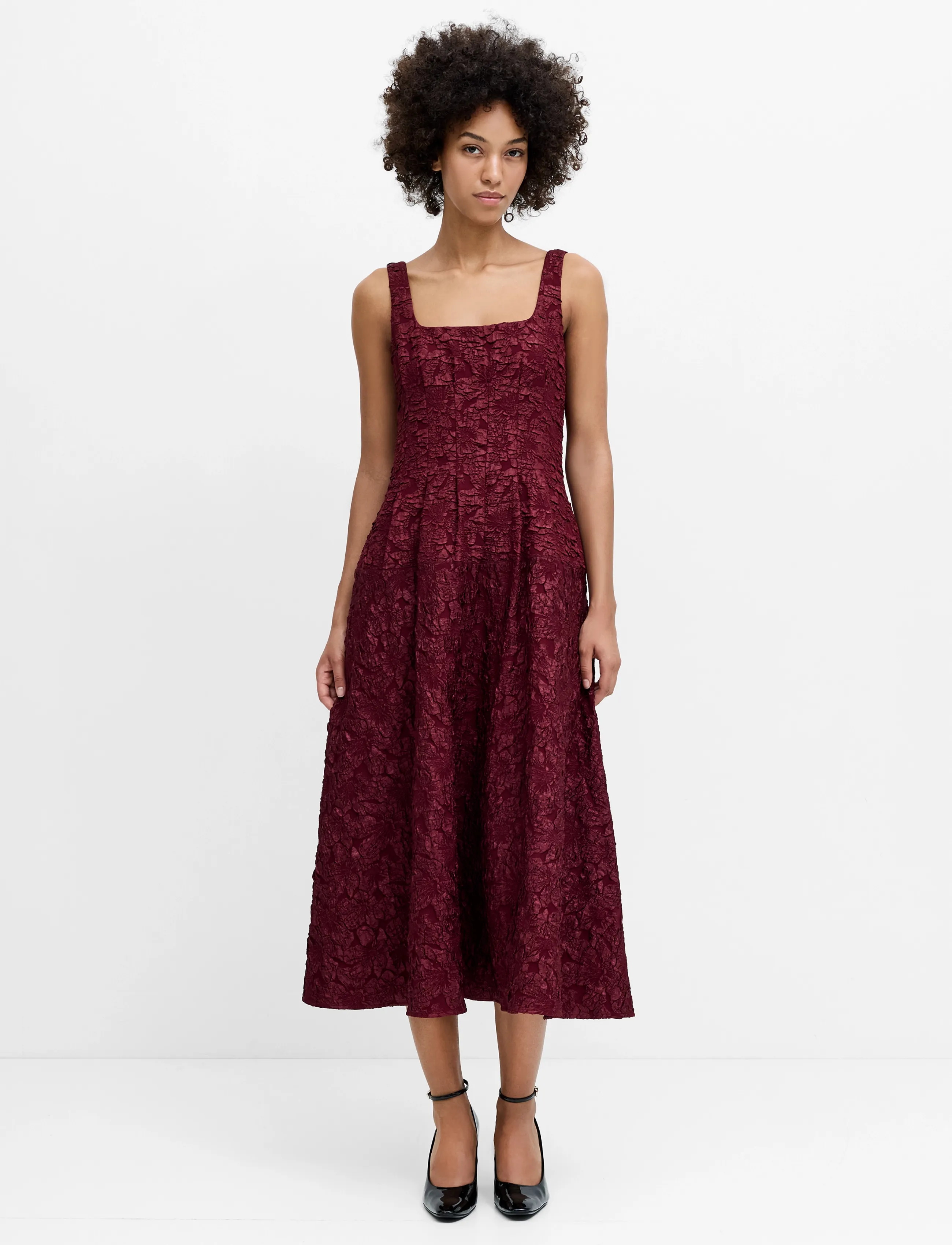 Milenda Jacquard Midi Dress
