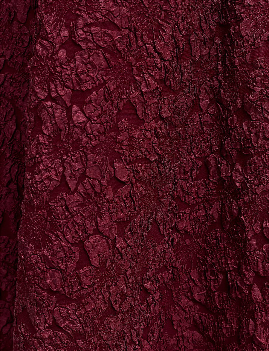 French Connection - MILENDA JACQUARD MIDI DRESS - midikleider - cherry liqueur - 4