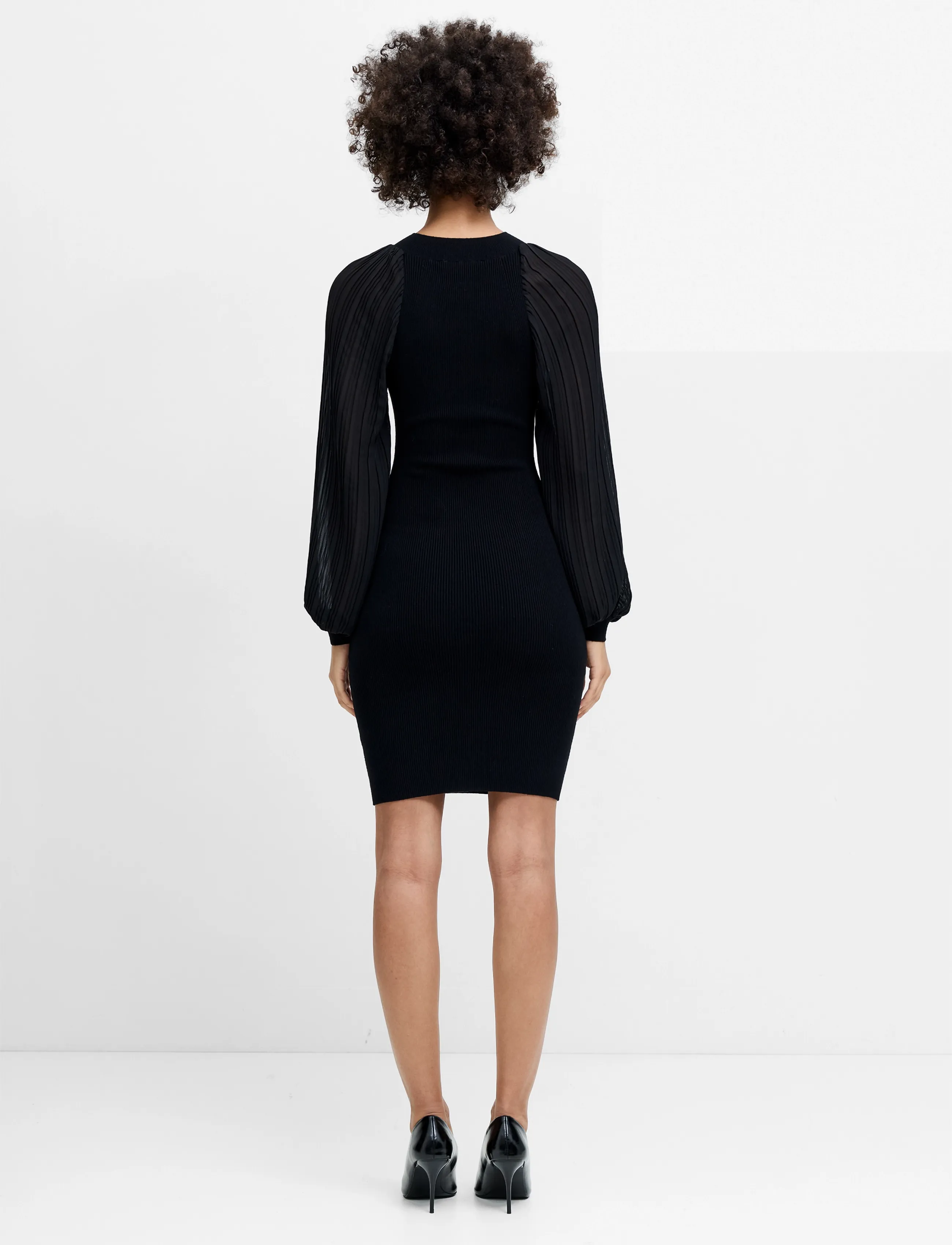 French Connection - KRISTA ORGANZA RUFFLE DRESS - cocktailkjoler - black - 2