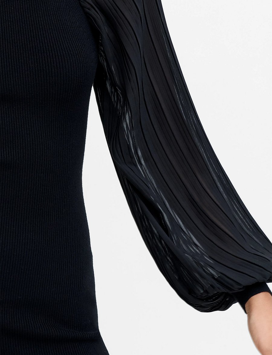 French Connection - KRISTA ORGANZA RUFFLE DRESS - cocktailkjoler - black - 3