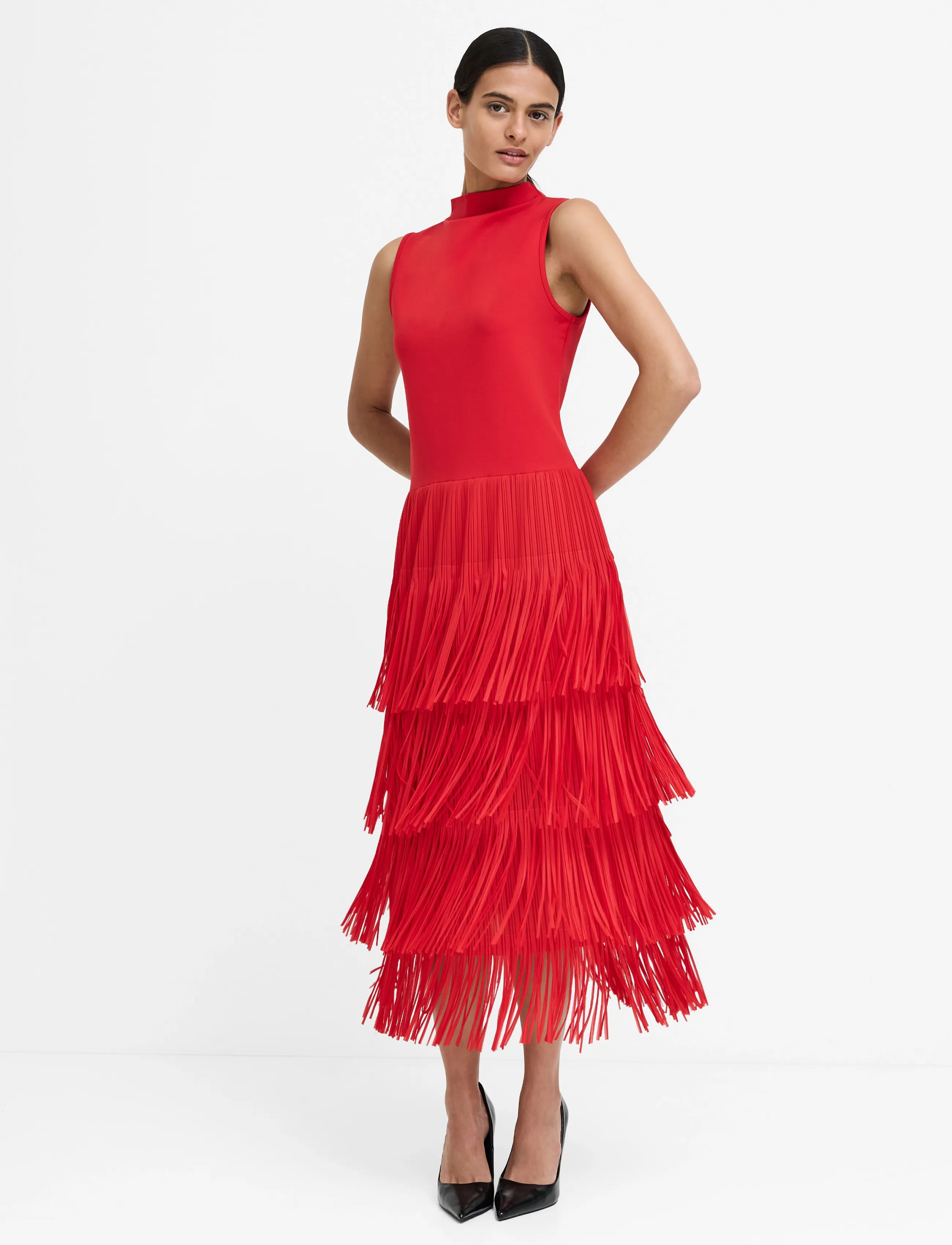 Hilde Jersey Mix Fringe Dress