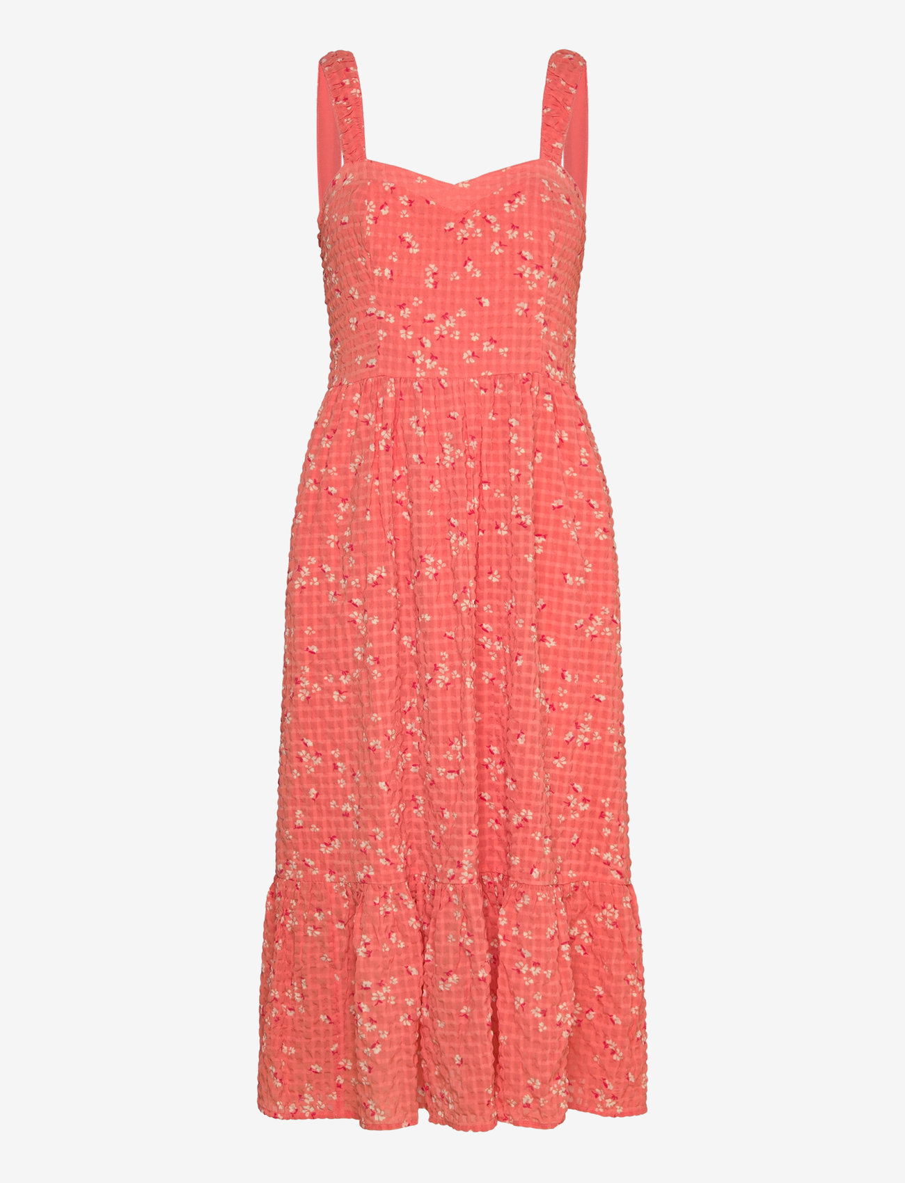 French Connection - ERIN GRETTA DRESS - coral multi - 1