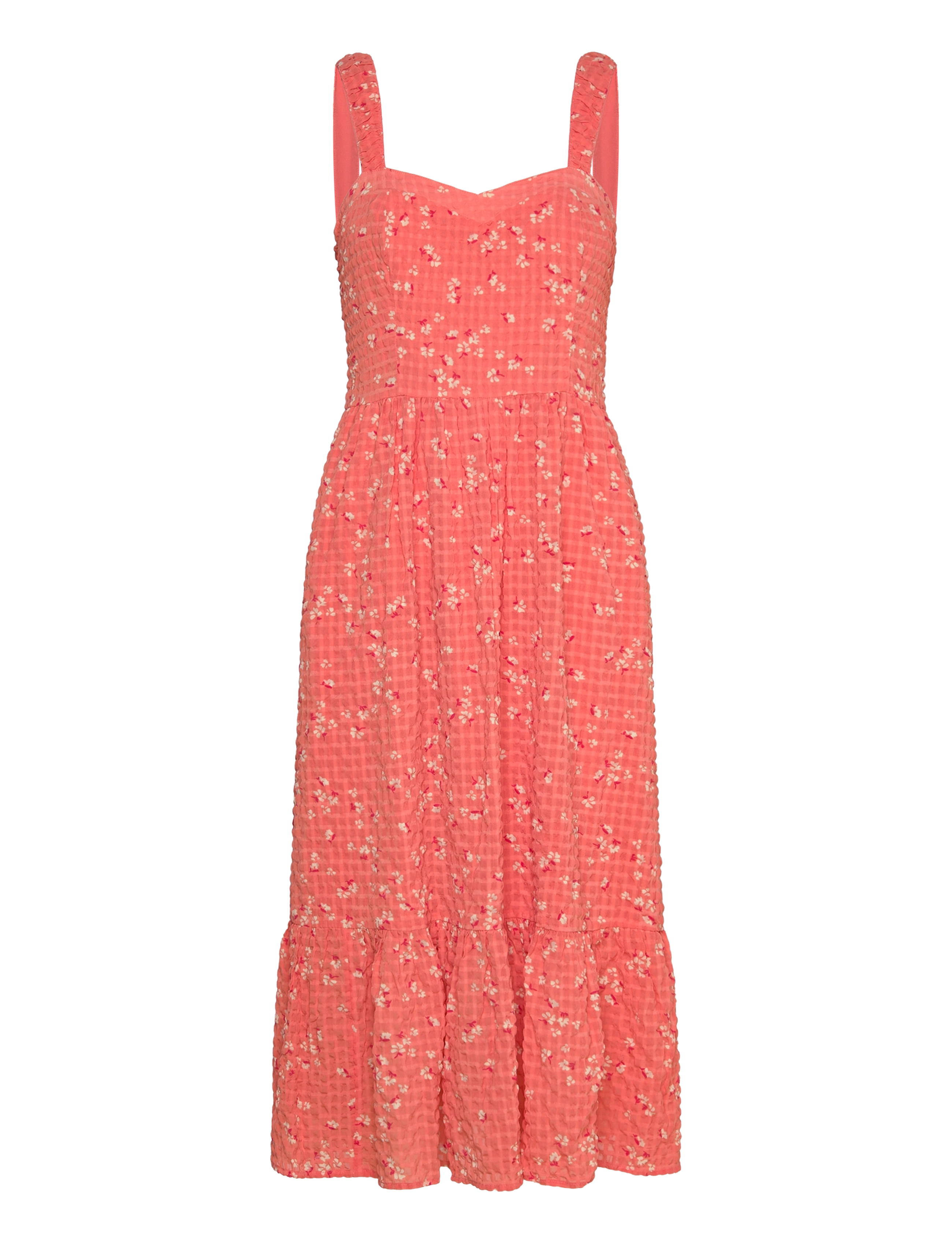 French Connection - ERIN GRETTA DRESS - coral multi - 1