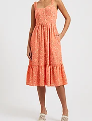 French Connection - ERIN GRETTA DRESS - summer dresses - coral multi - 0