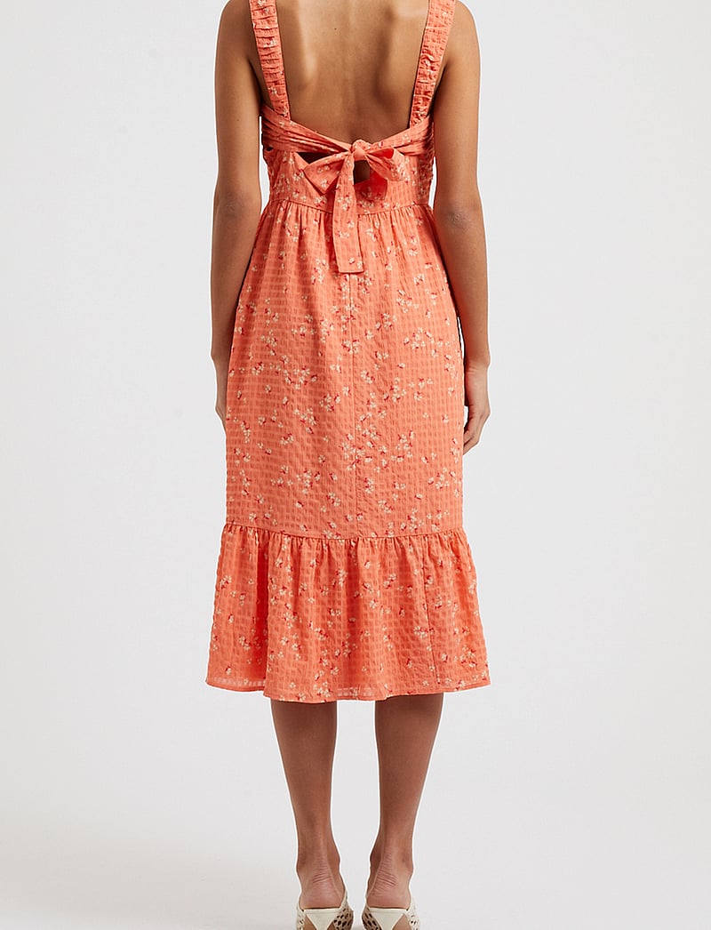 French Connection - ERIN GRETTA DRESS - coral multi - 4