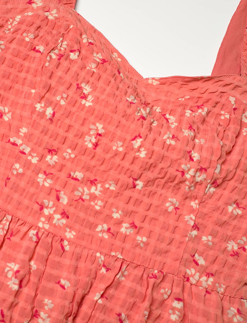French Connection - ERIN GRETTA DRESS - coral multi - 5