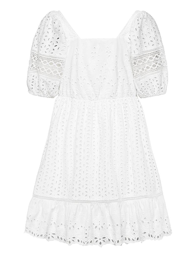 French Connection - ALISSA COTTON BRODERIE DRESS - konfirmation - linen white - 1