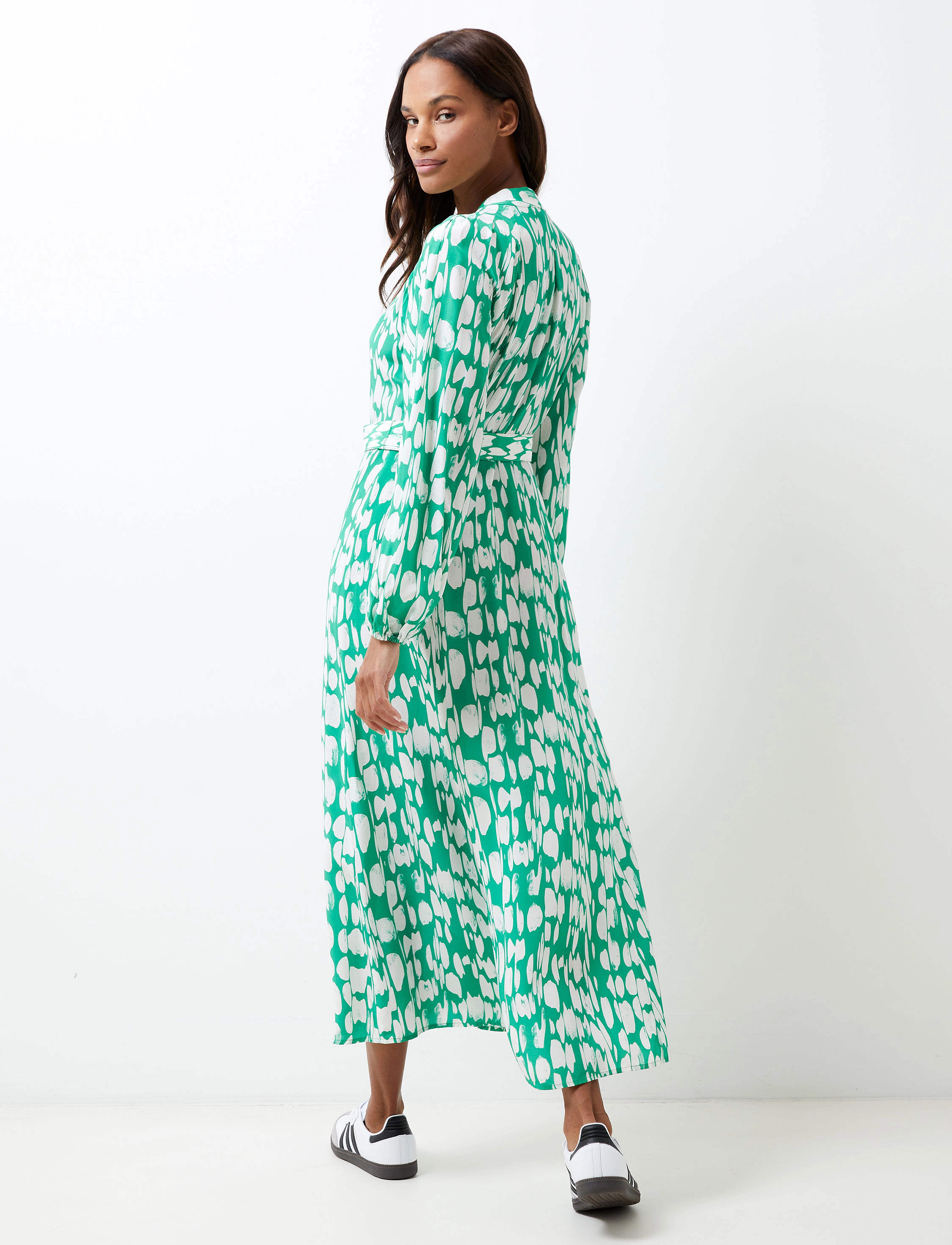 French Connection - ISLANNA BRACELET SLV LTH DRESS - jelly bean/white - 3