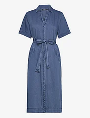 French Connection - ZAVES CHAMBRAY DENIM DRESS - skjortekjoler - light vintage - 0