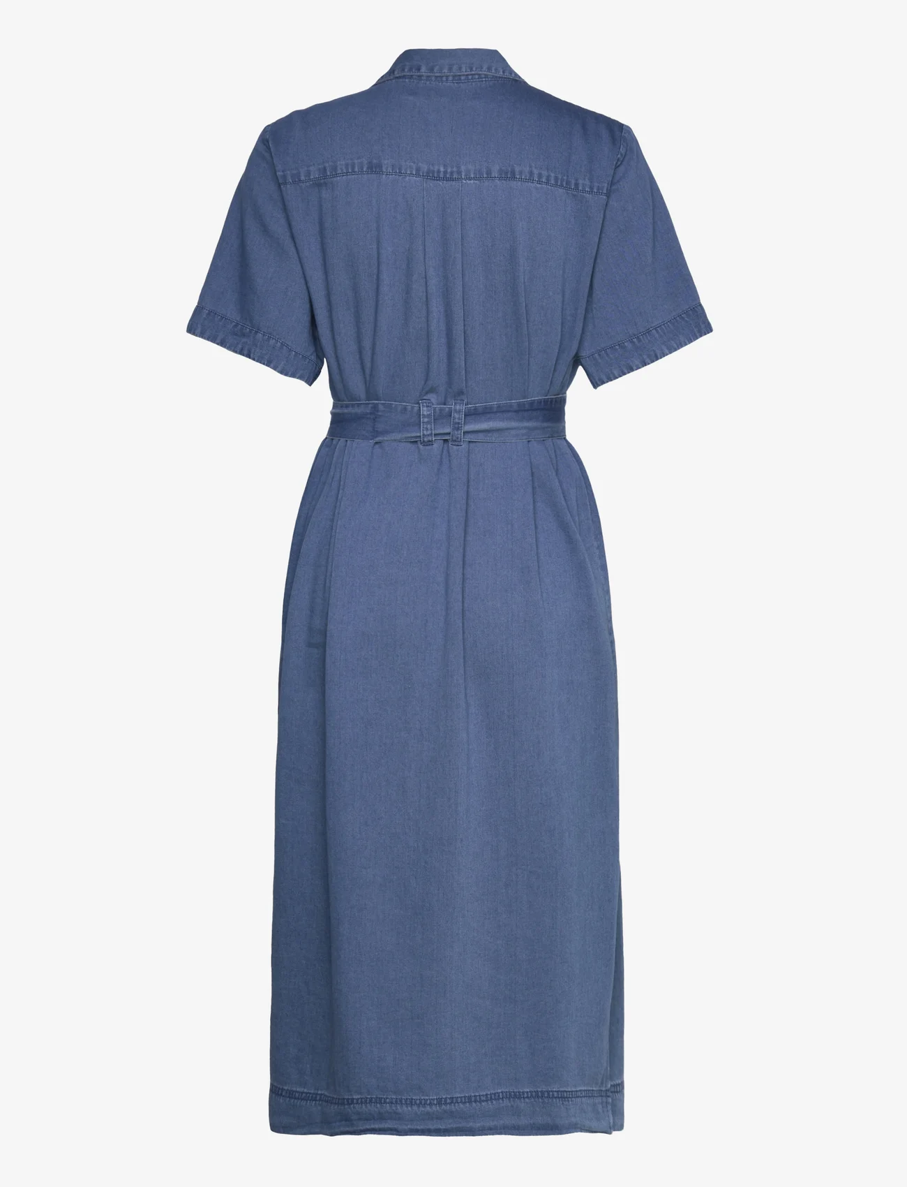 French Connection - ZAVES CHAMBRAY DENIM DRESS - denim dresses - light vintage - 1