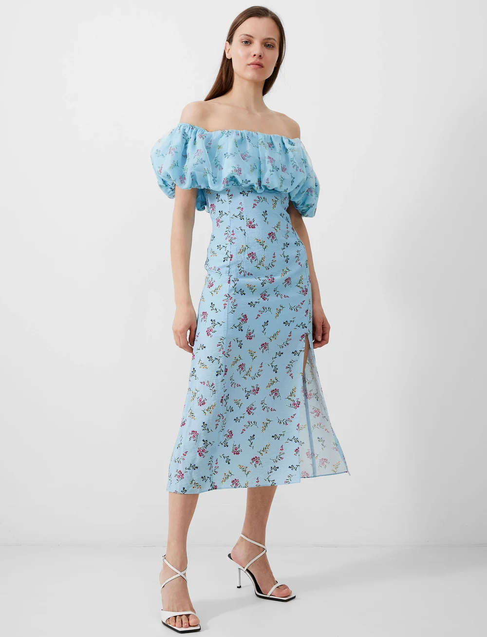 French Connection Floriana Ciarra Organza Dress Midi dresses Boozt