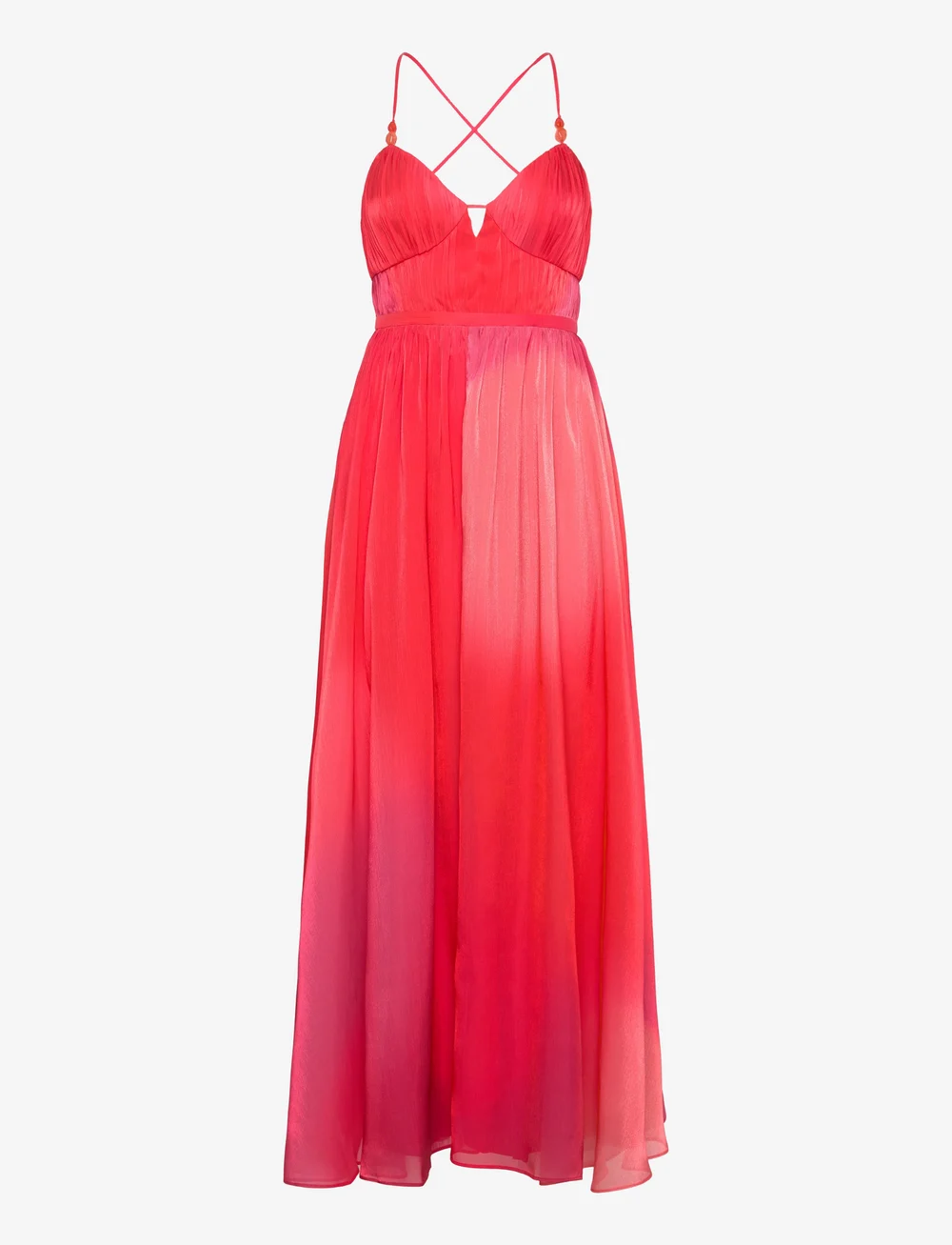 French Connection - DARRYL HALLIE CRINKLE DRESS - vakarkleitas - lava red - 1