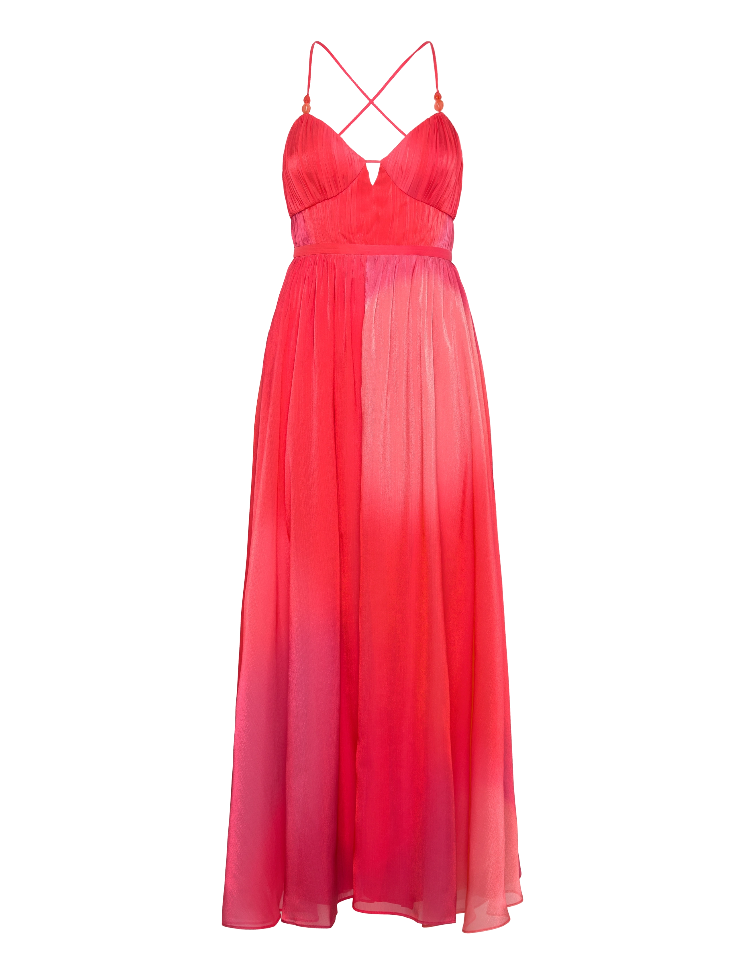 French Connection DARRYL HALLIE CRINKLE DRESS - Kläder - LAVA RED / red