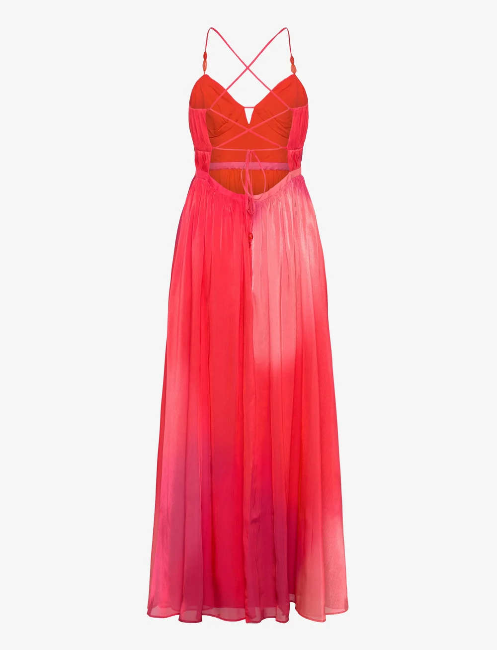 French Connection - DARRYL HALLIE CRINKLE DRESS - vakarkleitas - lava red - 2