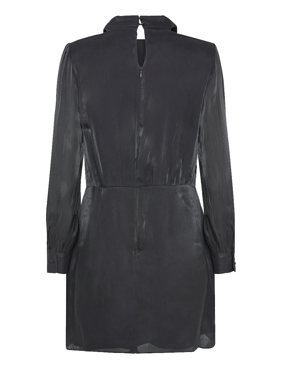 French Connection - AVELINE SCARF NK MINI DRESS - short dresses - black - 2