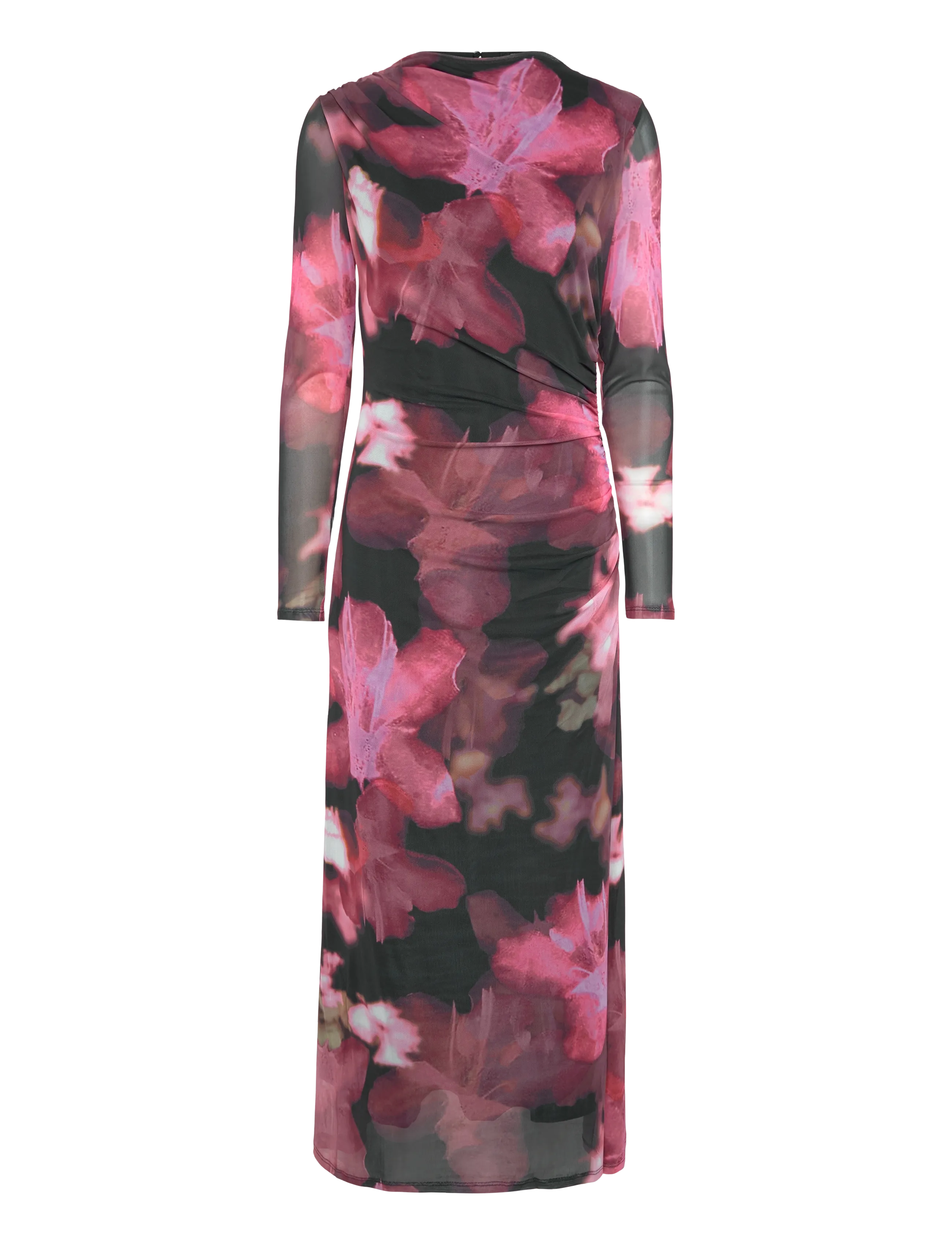 French Connection - TALLUAH TARRISA MESH MIDI DRESS - midi kjoler - black multi - 1