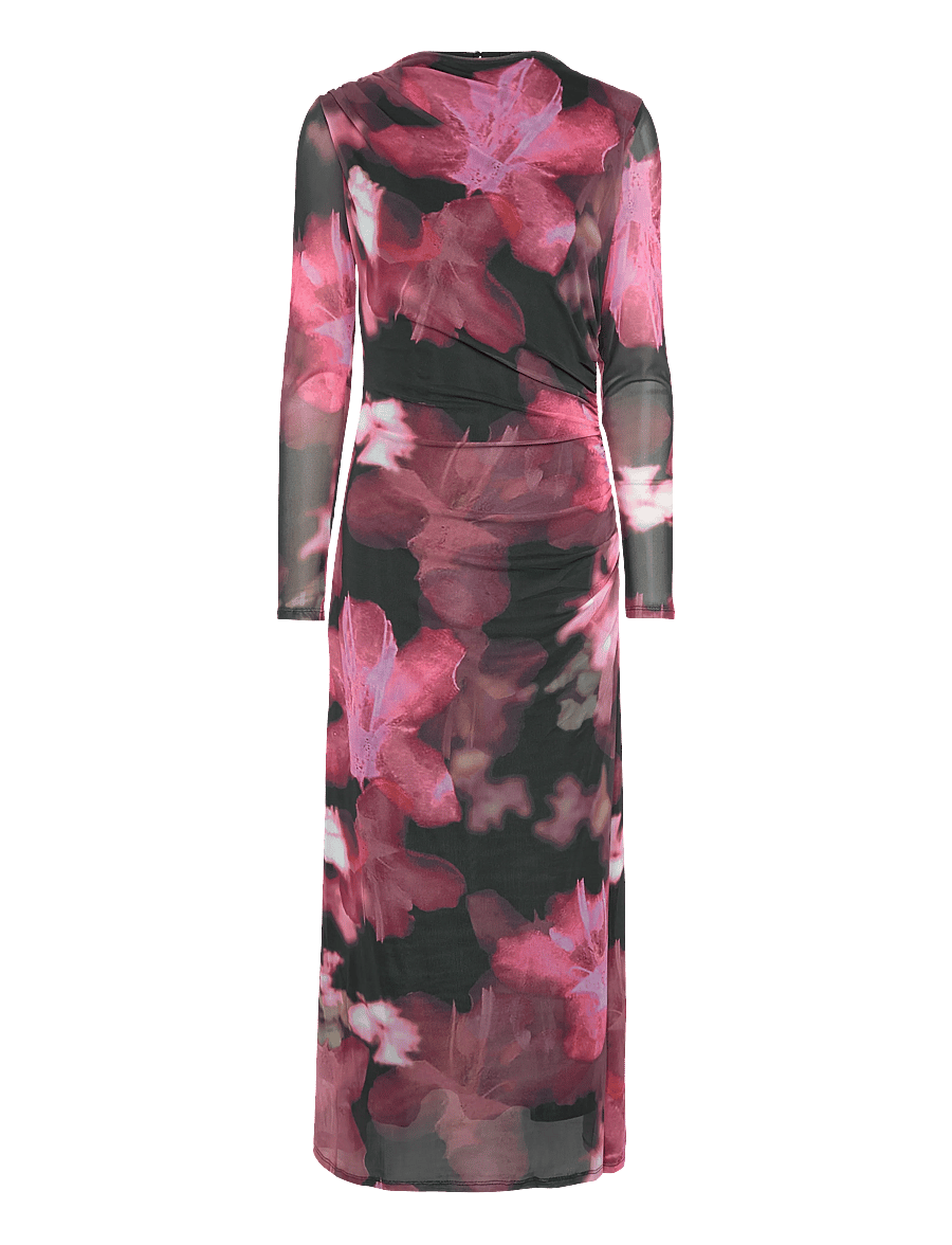 French Connection - TALLUAH TARRISA MESH MIDI DRESS - midi kjoler - black multi - 1