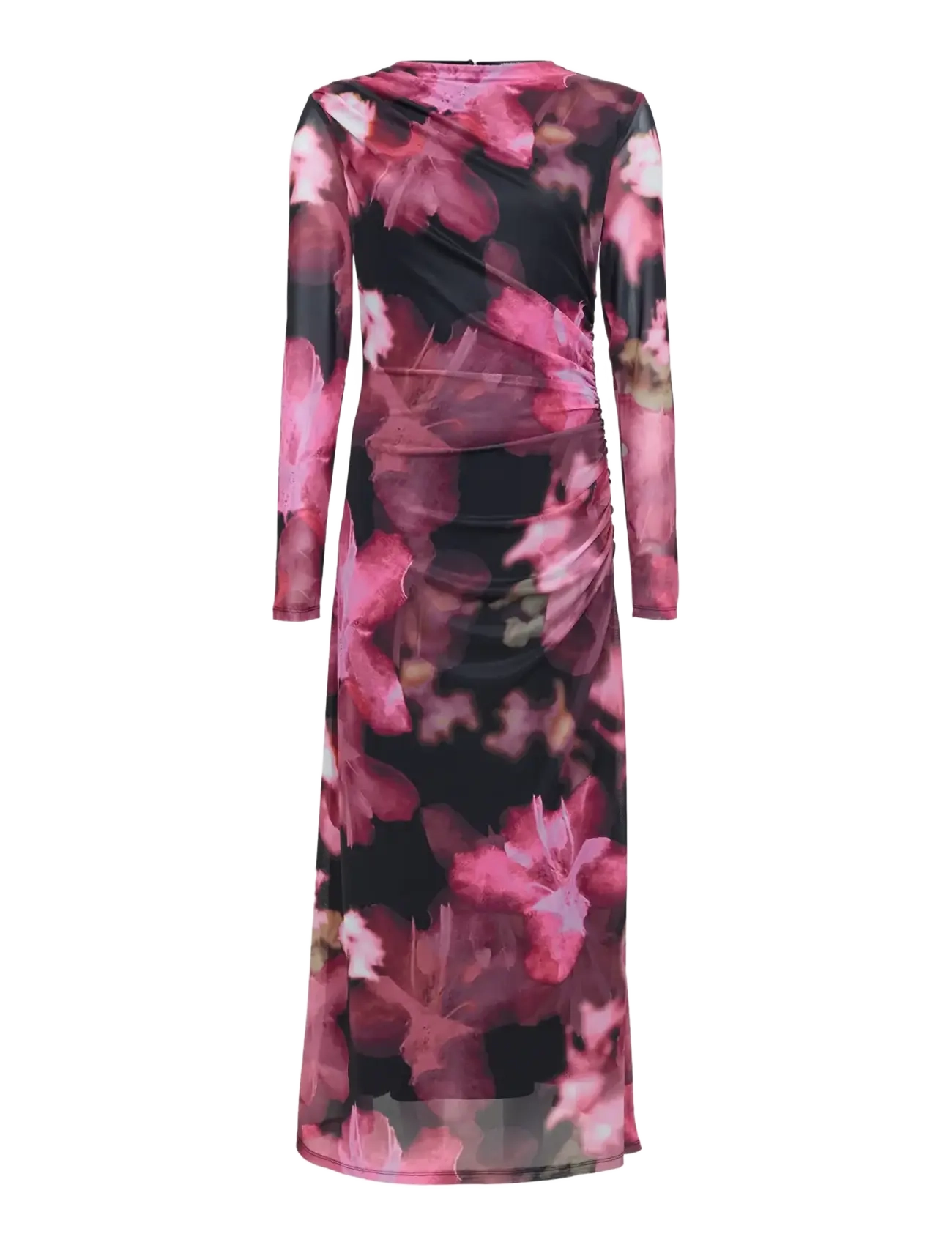 French Connection - TALLUAH TARRISA MESH MIDI DRESS - midi dresses - black multi - 1