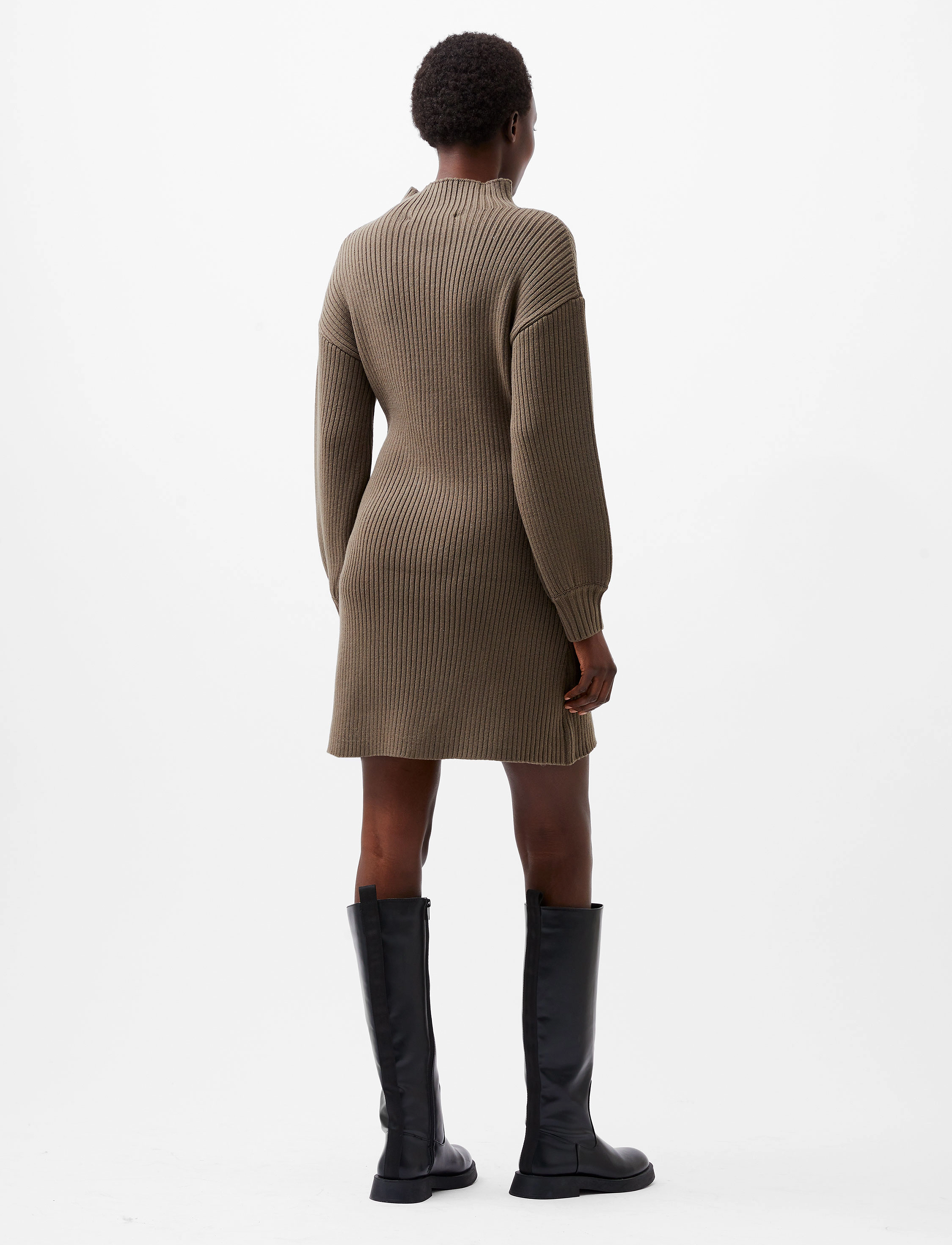 French Connection - MYLA BABYSOFT SOFT SHORT DRESS - tarmac khaki - 4