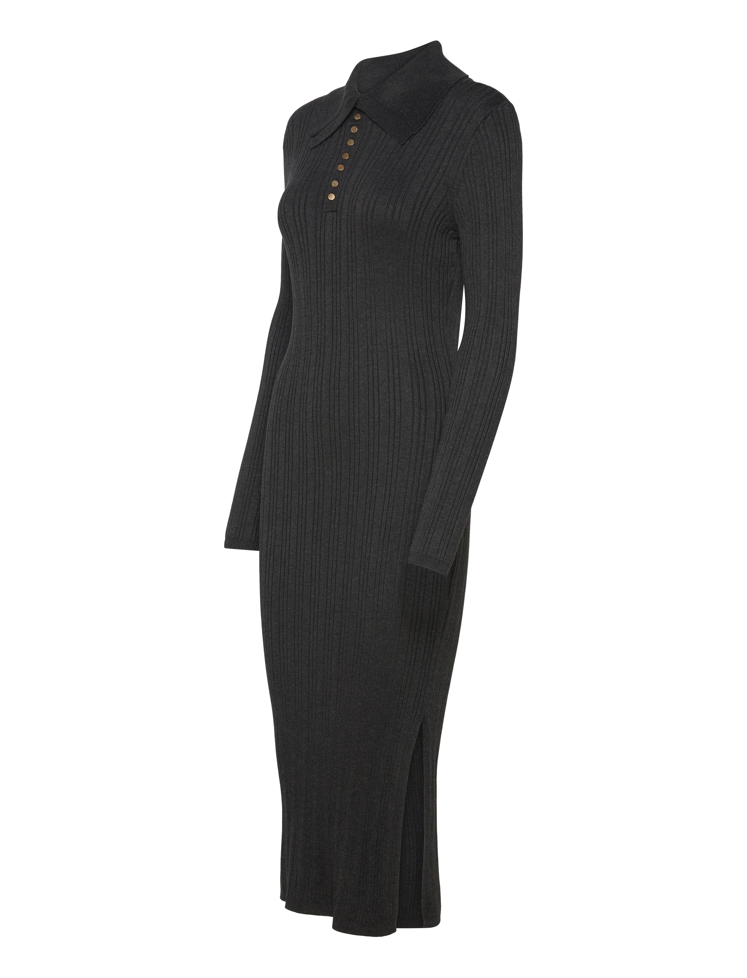 French Connection - NIA MARI DRESS - strikkjoler - charcoal mel - 4